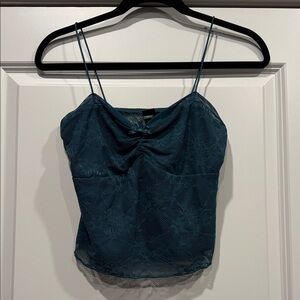 Wild Fable Deep Teal Lace Camisole